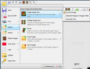 Under the Image Studio icon you'll find options to export your modified image. 