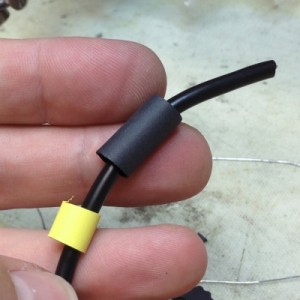 Add some heat shrink onto the other end of the cable before installing the sensor board. 